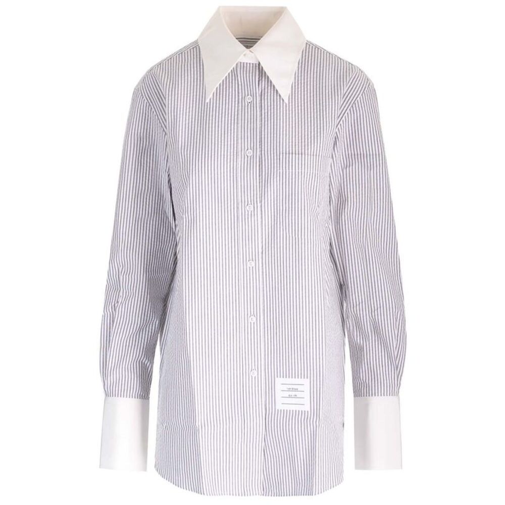 Thom Browne Women Seersucker Long Shirt